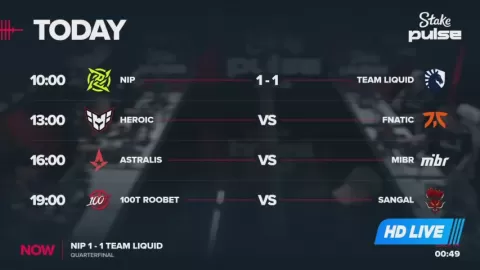 Poster siaran Ninjas in Pyjamas VS Liquid