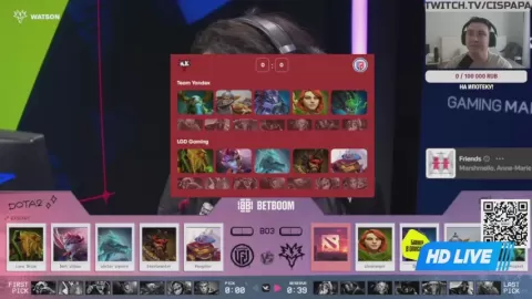 Poster siaran Team Yandex VS LGD Gaming