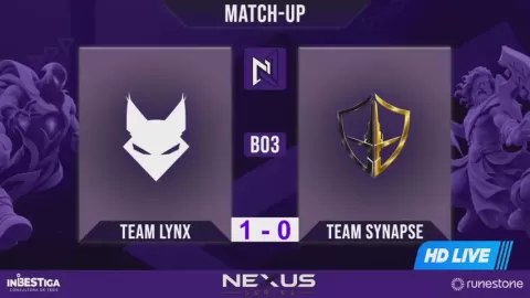 Poster siaran Team lynx VS Team Synapse