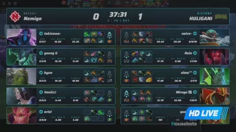 Poster siaran L1GA TEAM VS Nemiga Gaming