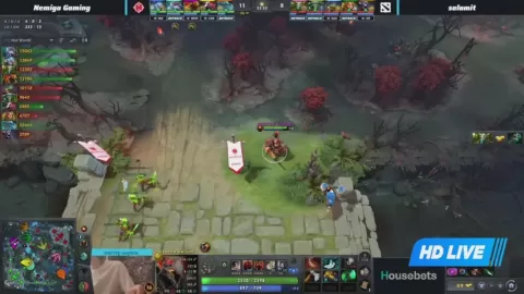 Poster siaran salamit VS Nemiga Gaming