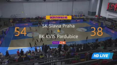 Poster siaran Slavia Prague ERA NBK VS BK Pardubice
