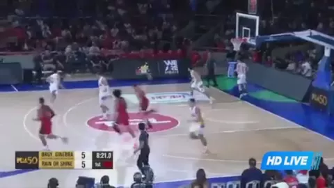 Poster siaran Barangay Ginebra San Miguel VS Rain or Shine Elastopainters