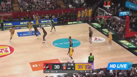 Poster siaran lllawarra Hawks VS Sydney Kings