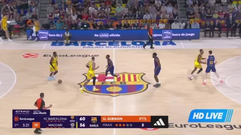 Poster siaran Barcelona VS Maccabi Tel Aviv