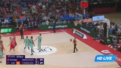 Poster siaran Olimpia Milano VS Barcelona