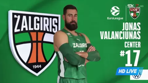 Poster siaran Zalgiris Kaunas VS Lyon-Villeurbanne