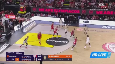 Poster siaran Olympiacos Piraeus B.C. VS Fenerbahçe Tarfin