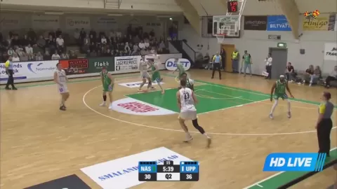 Poster siaran KFUM Nassjo VS Uppsala Basket