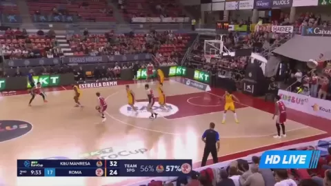 Poster siaran La Bruixa d'Or Manresa VS BC Roma SPQR