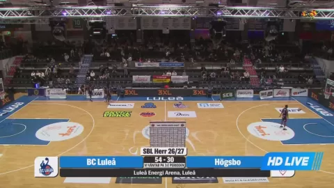 Poster siaran BC Lulea VS Hogsbo Basket