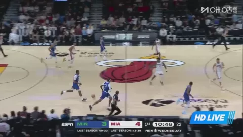 Poster siaran Miami Heat vs Minnesota Timberwolves