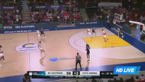 Poster siaran Telindus Oostende VS Basquet Girona