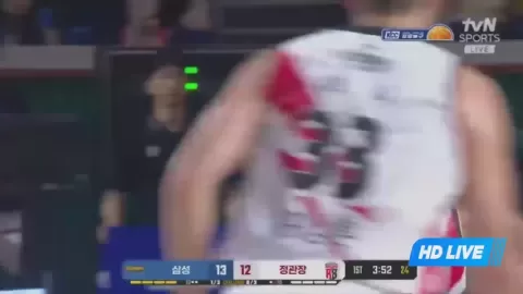 Poster siaran Seoul Samsung Thunders VS Anyang JungKwanJang Red Boosters