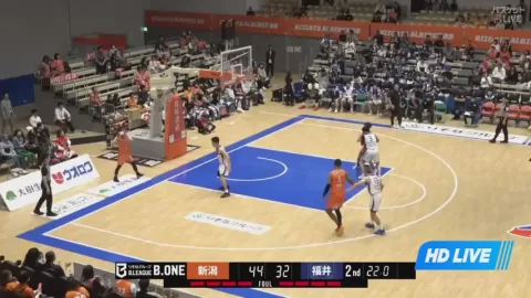 Poster siaran Niigata Albirex BB VS Fukui Blowinds