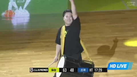 Poster siaran Sendai 89ers VS SeaHorses Mikawa