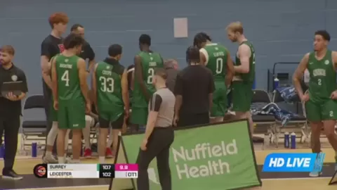 Poster siaran Surrey 89ers VS Leicester Riders
