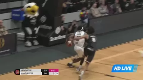 Poster siaran Newcastle Eagles VS Manchester Basketball