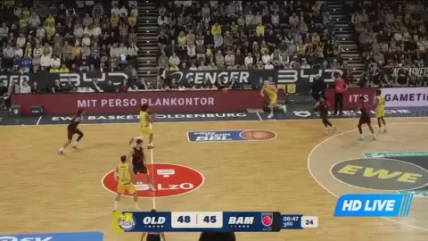 Poster siaran EWE Baskets Oldenburg VS Brose Bamberg