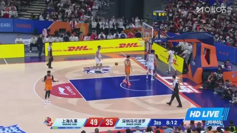 Poster siaran Shanghai Jiushi Sharks VS Shenzhen Leopards