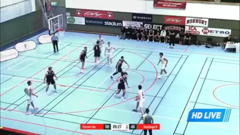 Poster siaran Norrort Basket VS Huddinge
