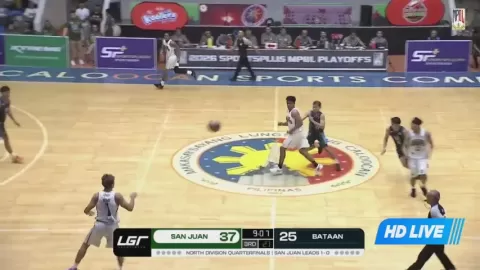 Poster siaran Bataan Risers VS San Juan Knights