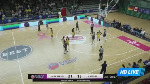 Poster siaran ALBA Berlin Women VS Castors Braine (w)