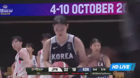 Poster siaran Japan U18 Women VS South Korea U18 Women