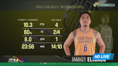 Poster siaran UPHSD Altas VS JRU Heavy Bombers