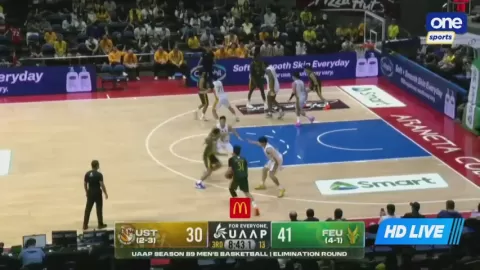Poster siaran UST Growling Tigers VS FEU Tamaraws