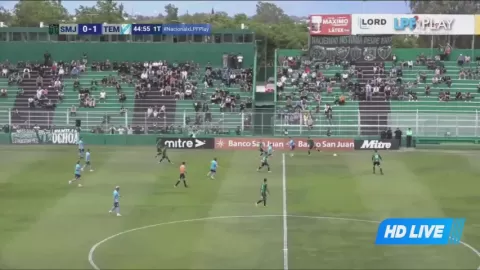 Poster siaran San Martin San Juan VS Temperley
