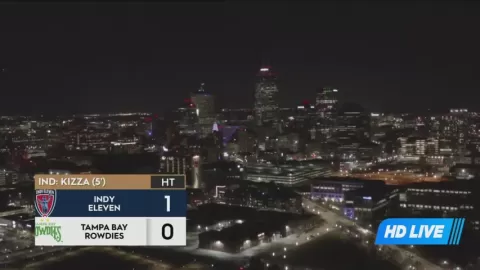 Poster siaran Indy Eleven VS Tampa Bay Rowdies