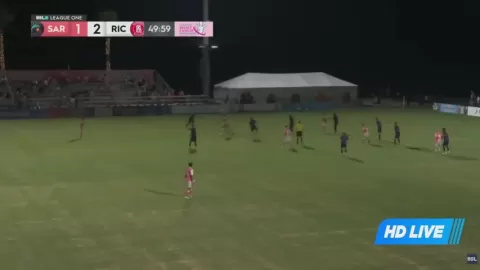 Poster siaran Sarasota Paradise VS Richmond Kickers