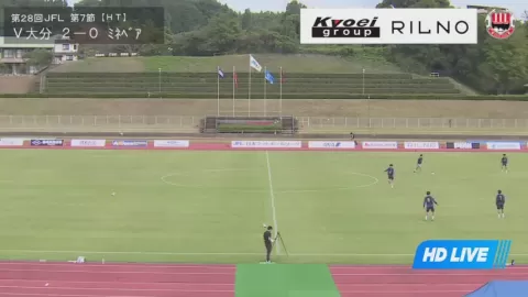 Poster siaran Verspah Oita VS Minebea Mitsumi FC