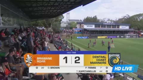 Poster siaran Brisbane Roar Women VS Central Coast Mariners Women