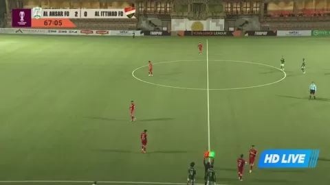 Poster siaran Al Ansar SC VS Al-Ittihad Ahli of Aleppo
