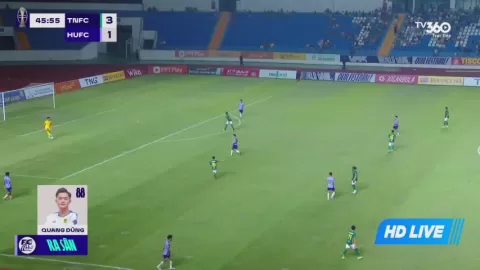 Poster siaran Thai Nguyen VS Huda Hue