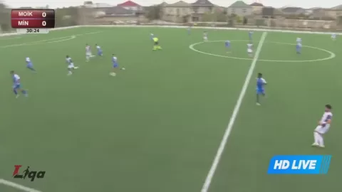 Poster siaran FK MOIK Baku VS Mingachevir