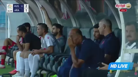 Poster siaran Al-Hussein SC (Irbid) VS Al-Arabi(JOR)
