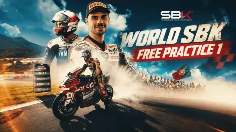 Poster siaran WorldSBK Tissot Estoril Round : Free Practice 1