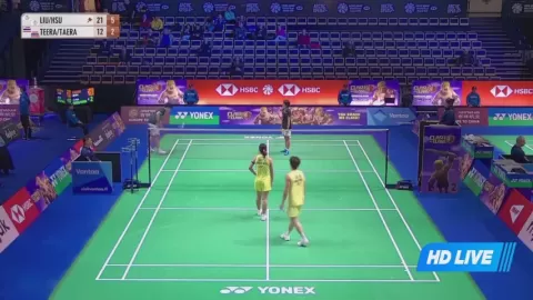 Poster siaran Liu K H / Hsu Y VS P.Teeraratsakul/S.Taerattanachai