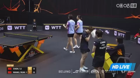 Poster siaran Chen Y / Li Y VS Kuai M / Wang M