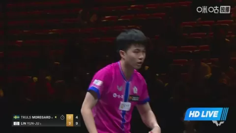 Poster siaran T.Moregard VS Y.Lin