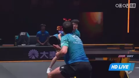 Poster siaran H.Calderano VS Y.Lin