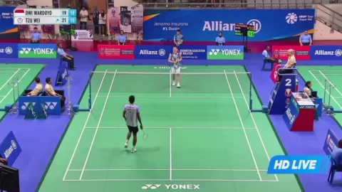 Poster siaran Dwi Wardoyo, C.A. VS Wang, Tzu Wei