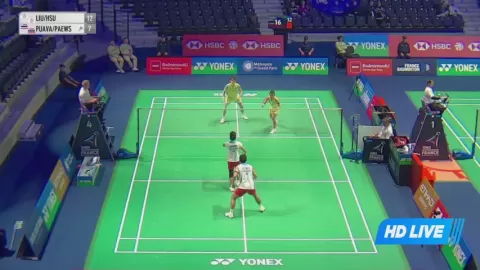 Poster siaran Liu K H / Hsu Y VS D.Puavaranukroh/S.Paewsampran