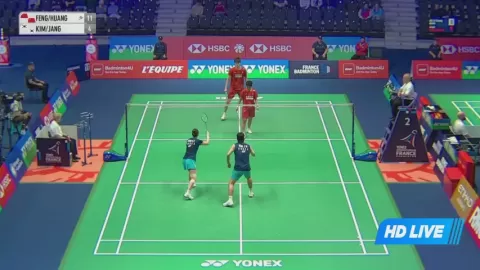 Poster siaran Feng Y Z / Huang D P VS Kim J Y / Jang H