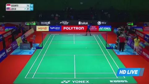Poster siaran Susanto, Y. Y. VS Ler Eng Qi