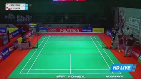 Poster siaran Jin S I / Lee S H VS B.Aktas/S.Yildiz