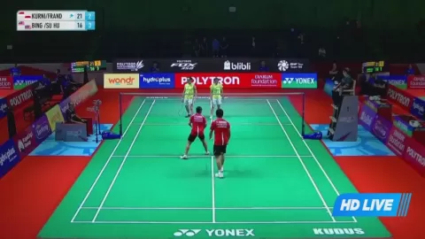Poster siaran Kurniawan T S / Frandrica L K VS Loo B K / Cheng S H